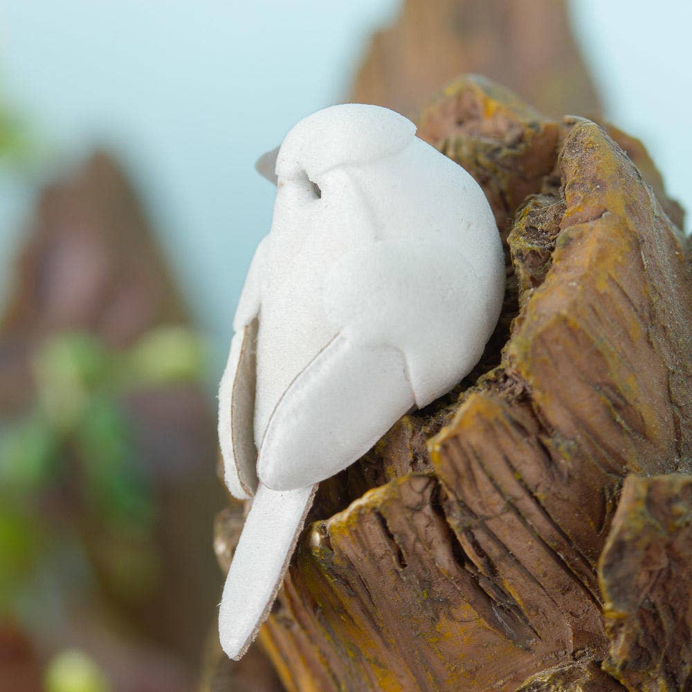 Factory Direct Craft - Wholesale Artificial Flowers - Pack of 24 Miniature 1-1/4" Mushroom Dove Birds 3