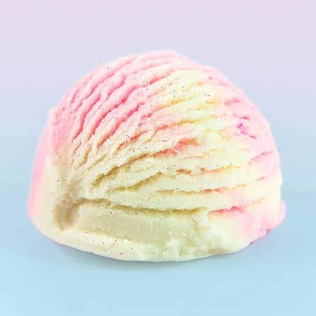 Cotton Candy Bubble Scoop Soap for wholesale by Lola Soap