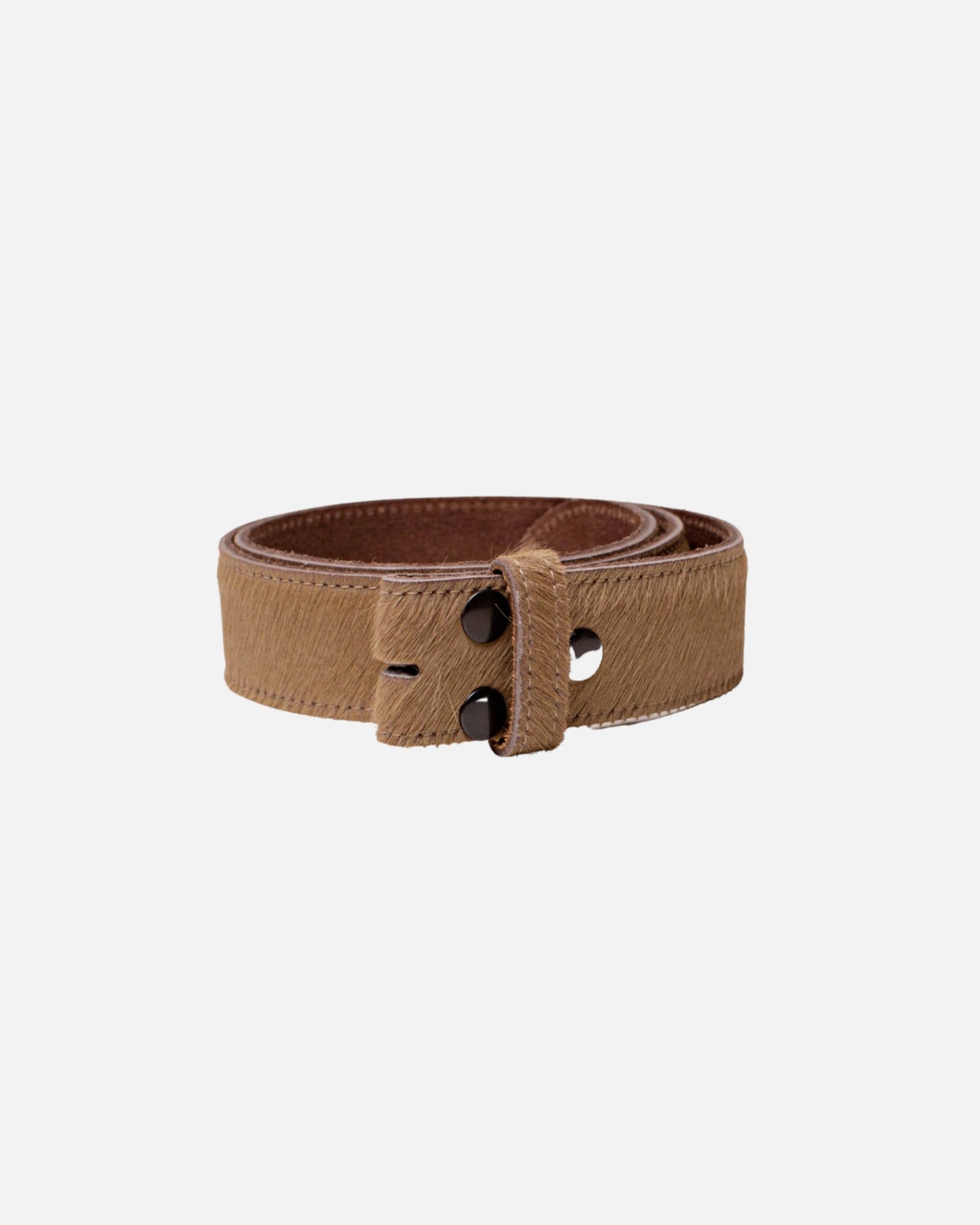 Amsterdam Heritage Leather Belts, Bags, Jackets & Apparel - Wholesale Belt - Women's - MADE TO ORDER Flavia | Cow-Hair Belt with Removable Buckle1