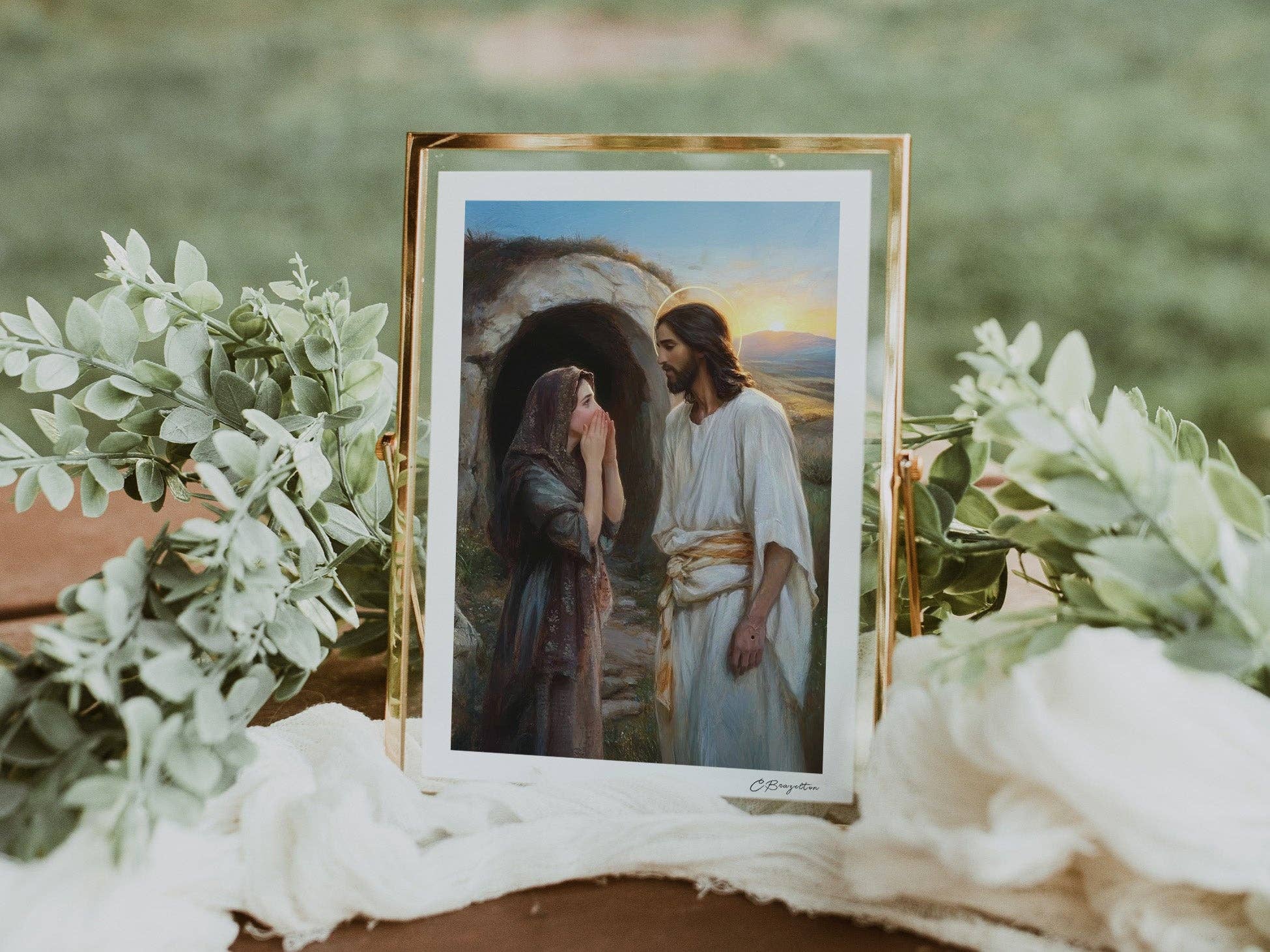 The Painted Gospel - Vendita all'ingrosso Stampa artistica - Il mio Redentore vive | Stampa d'Arte Fatta a Mano Firmata0