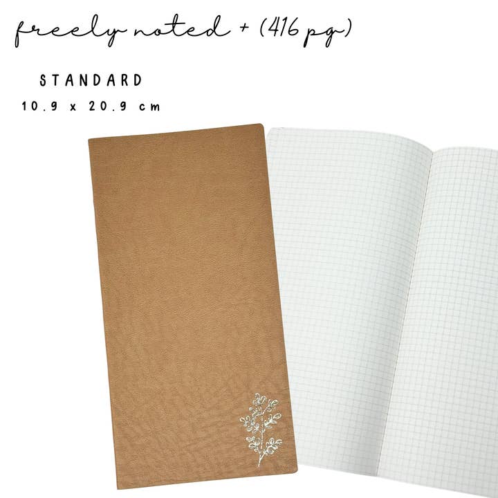 Standard | Brown Freely Noted + (416pg) | Taccuino di Carta Tomoe River per la vendita all'ingrosso da parte di Plannermonkeyco