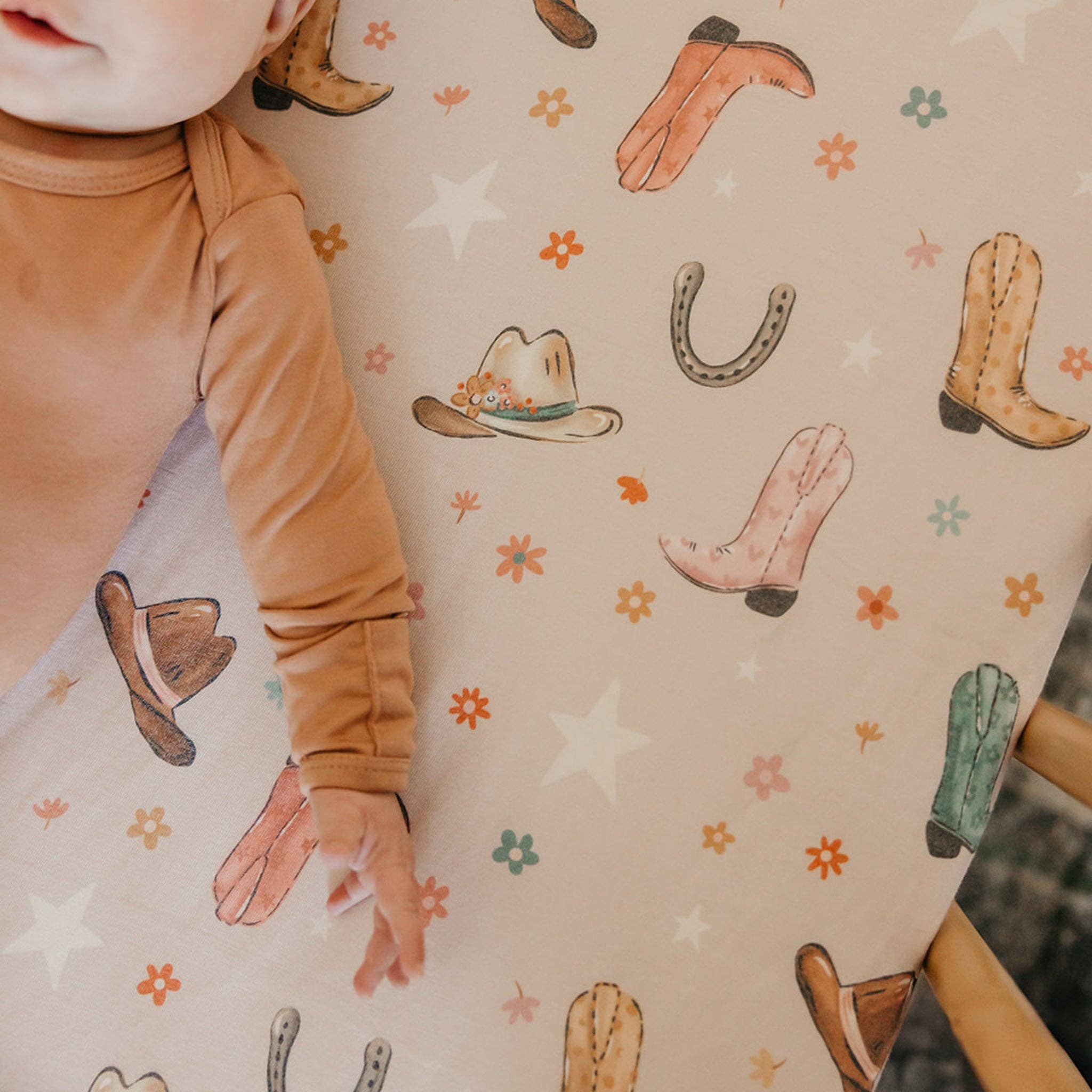 Copper Pearl - Wholesale Cot/Crib Sheets - Premium Knit Fitted Crib Sheet - Cheyenne4