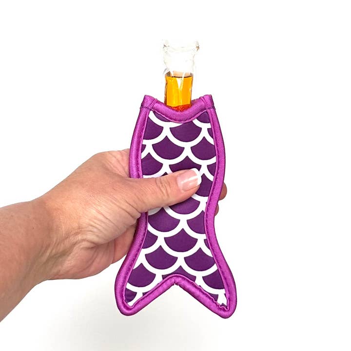 Neoprene Popsicle Holder Mermaid Tail Purple for wholesale by iconic mi