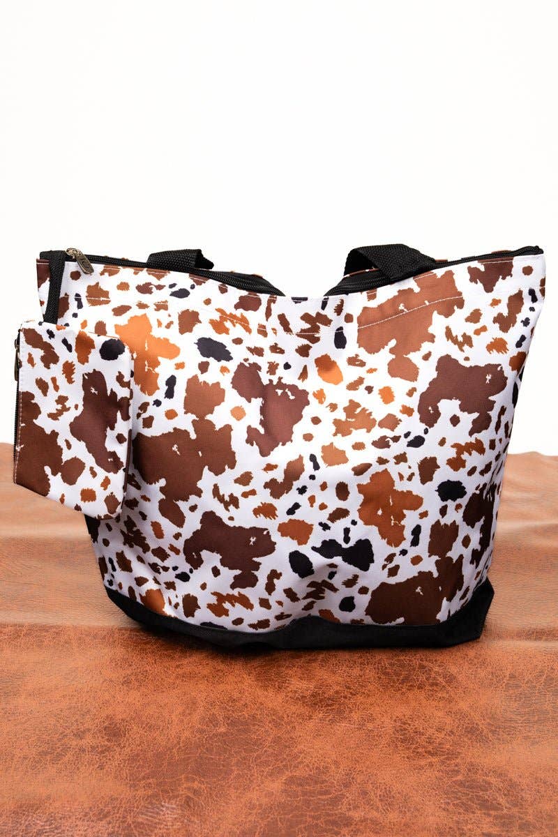 Wholesale Accessory Market - Wholesale Tote Bag - Women's - NGIL Caffe Moo-cha with Black Trim Tote Bag