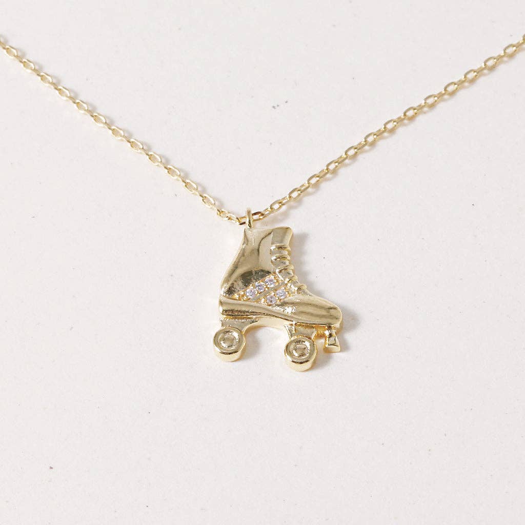 INKI STUDIO – wholesale Pendant/charm necklace – Roller Skates, Necklace1