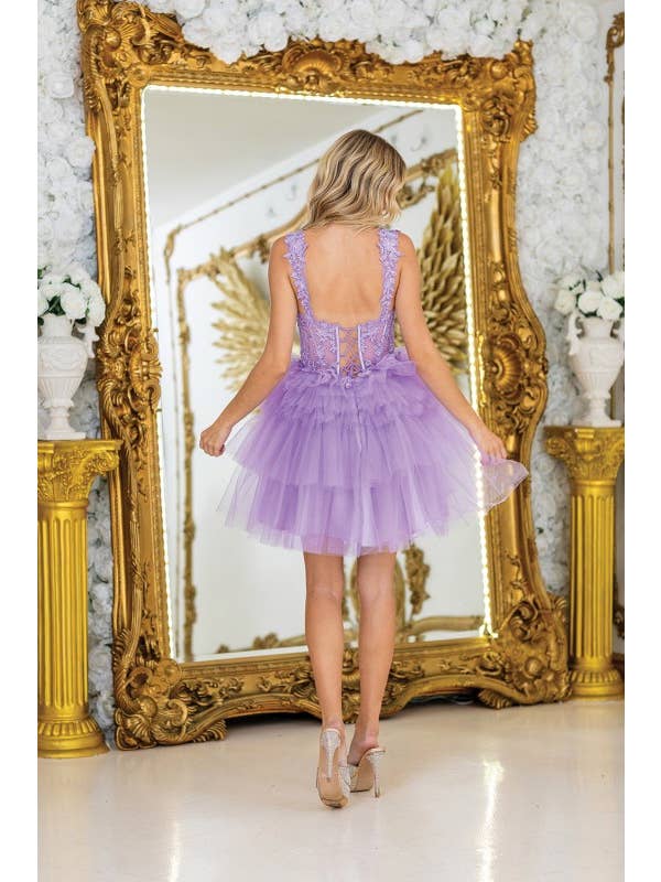 Dancing Queen Dress - Wholesale Dress - Women's - Playful Mini Homecoming Dress5