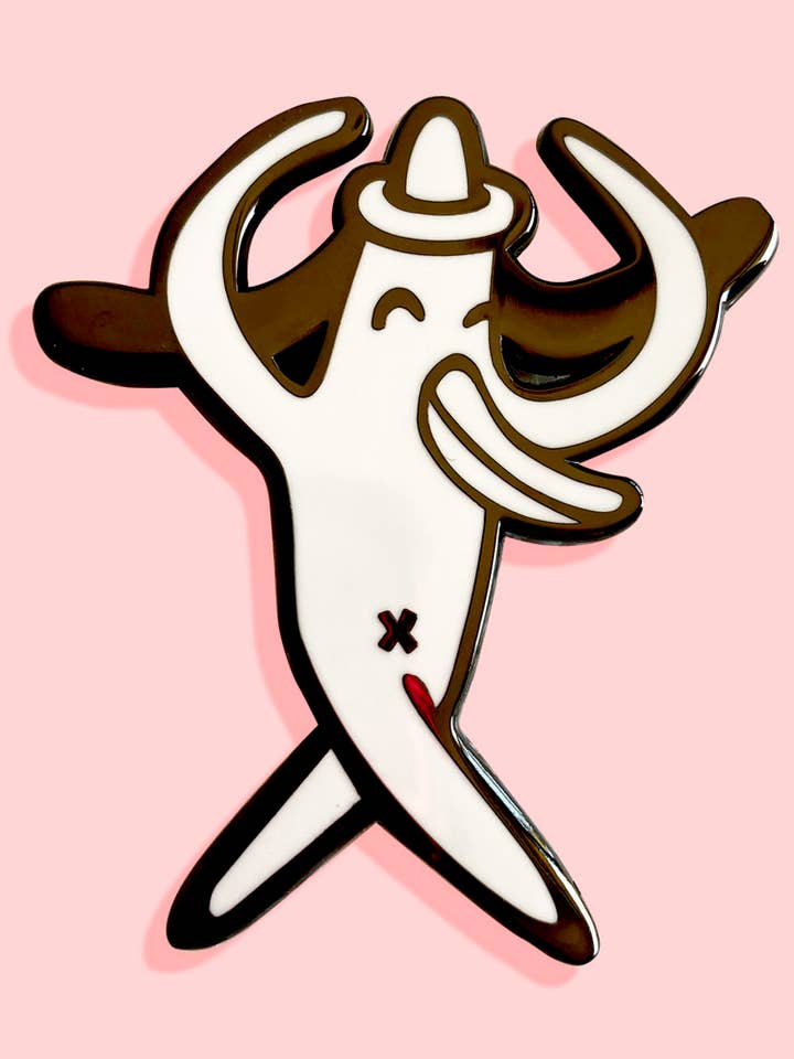 Silly Loopy Enamel Pin for wholesale by Missy Minzy