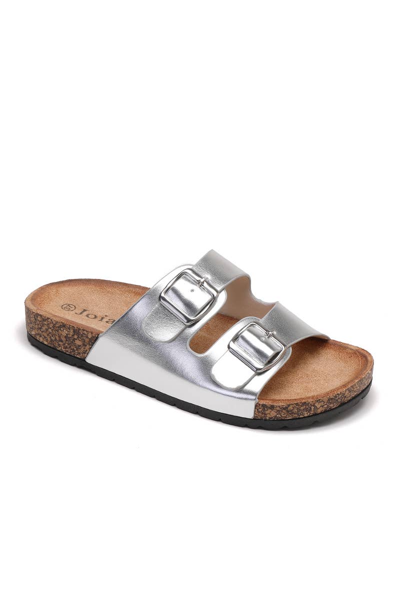 Joia Paris - Wholesale Sandaal - Dames - platte sandaal met dubbele band en verstelbare gesp W-1294