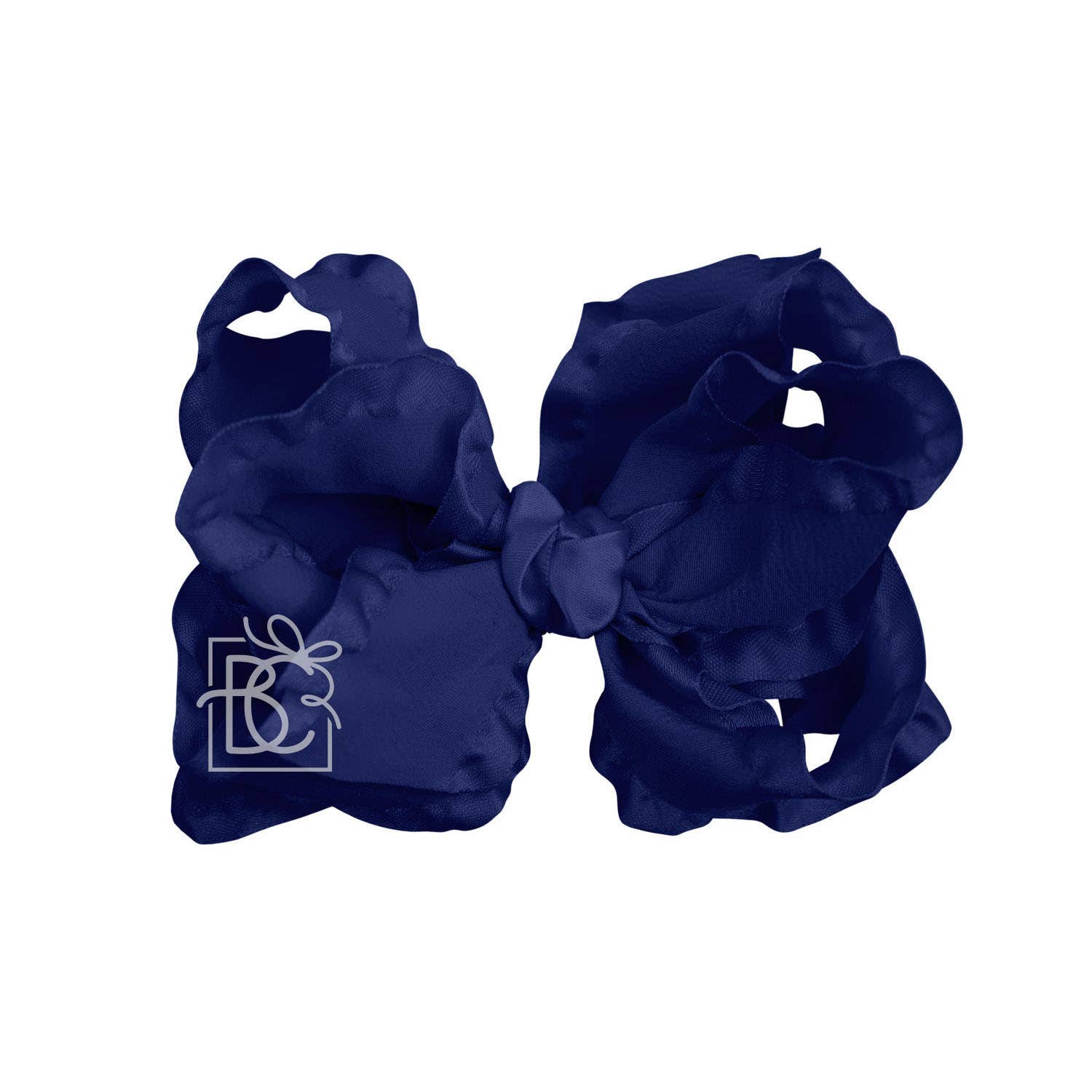 Beyond Creations, LLC - Wholesale Hair Bow - Kids - DOUBLE RUFFLE BOW ON CLIP49