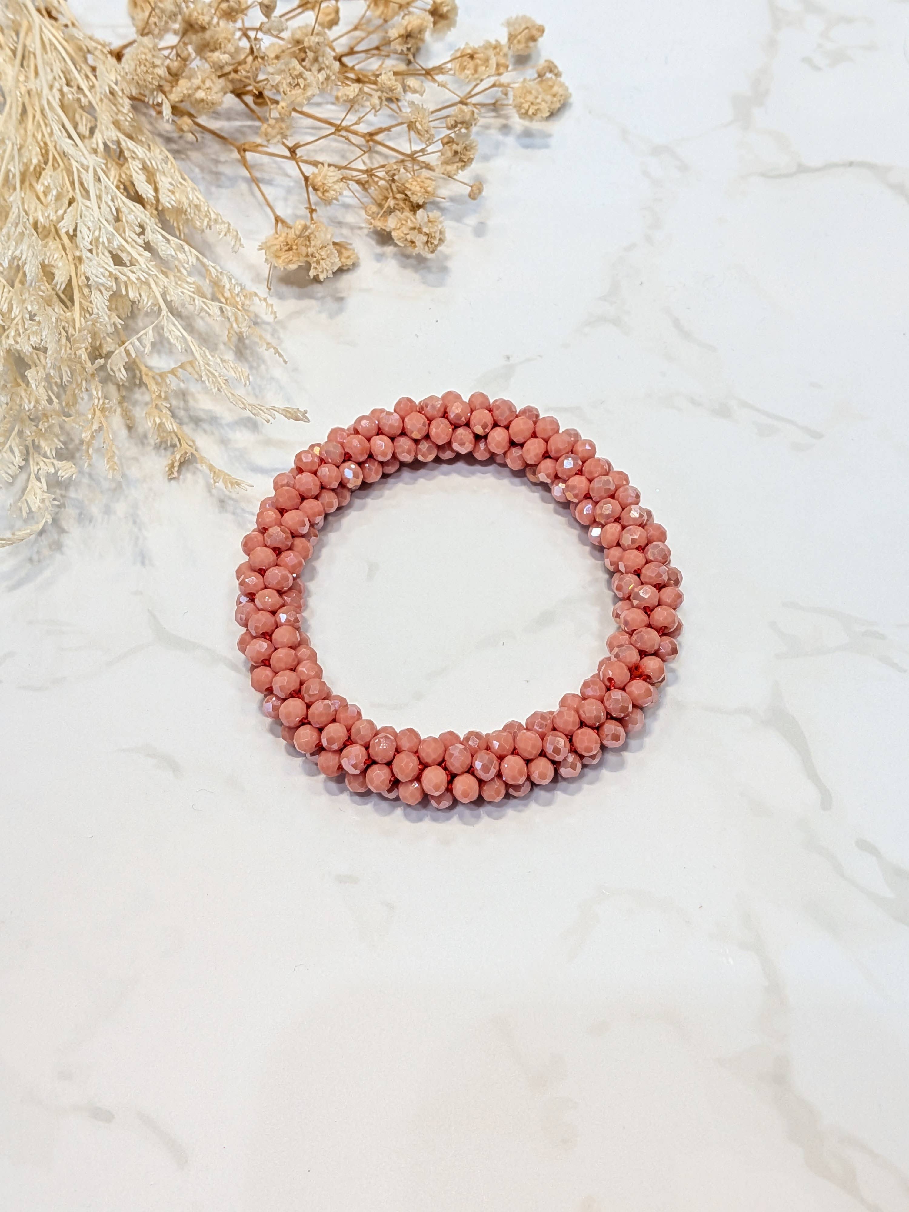 LOLO & YAYA - Wholesale Link & Chain Bracelet - Red-tone crystal effect bracelet2