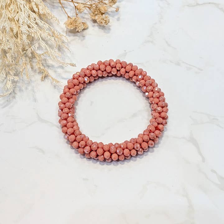 LOLO & YAYA - Wholesale Link & Chain Bracelet - Red-tone crystal effect bracelet2