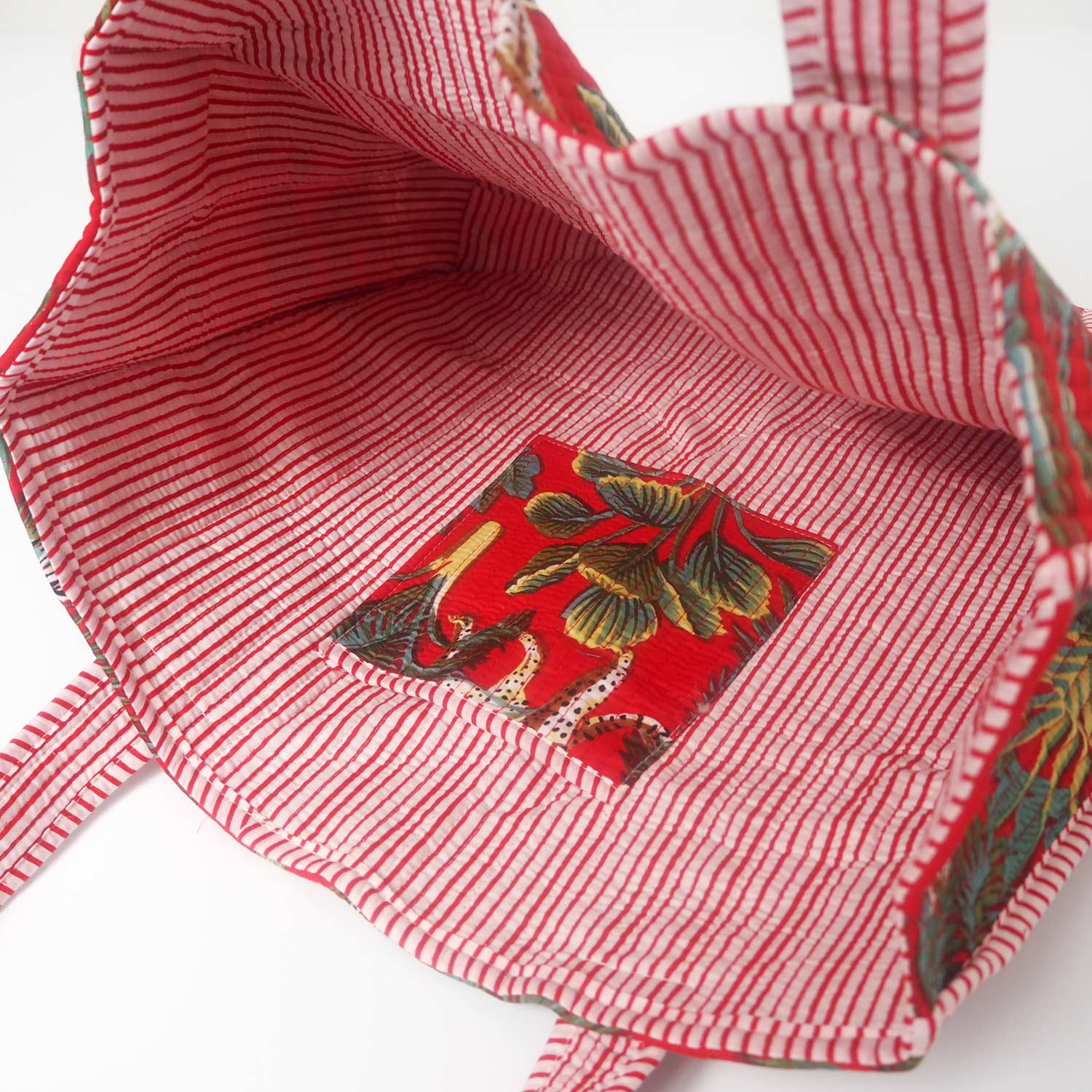 The Paper High Gift Company Limited - Wholesale Tote Bag - Women's - Reversible Leopard Print Quilted Cotton Tote Bag2