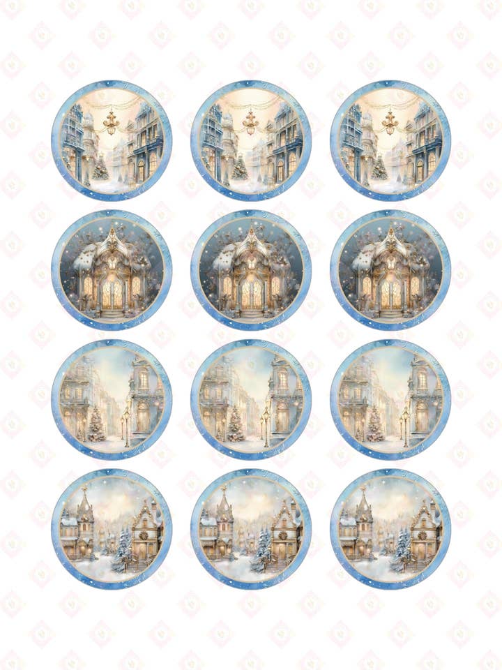 Blue and Gold Christmas Collection 2 for wholesale by Sunshine Boxes