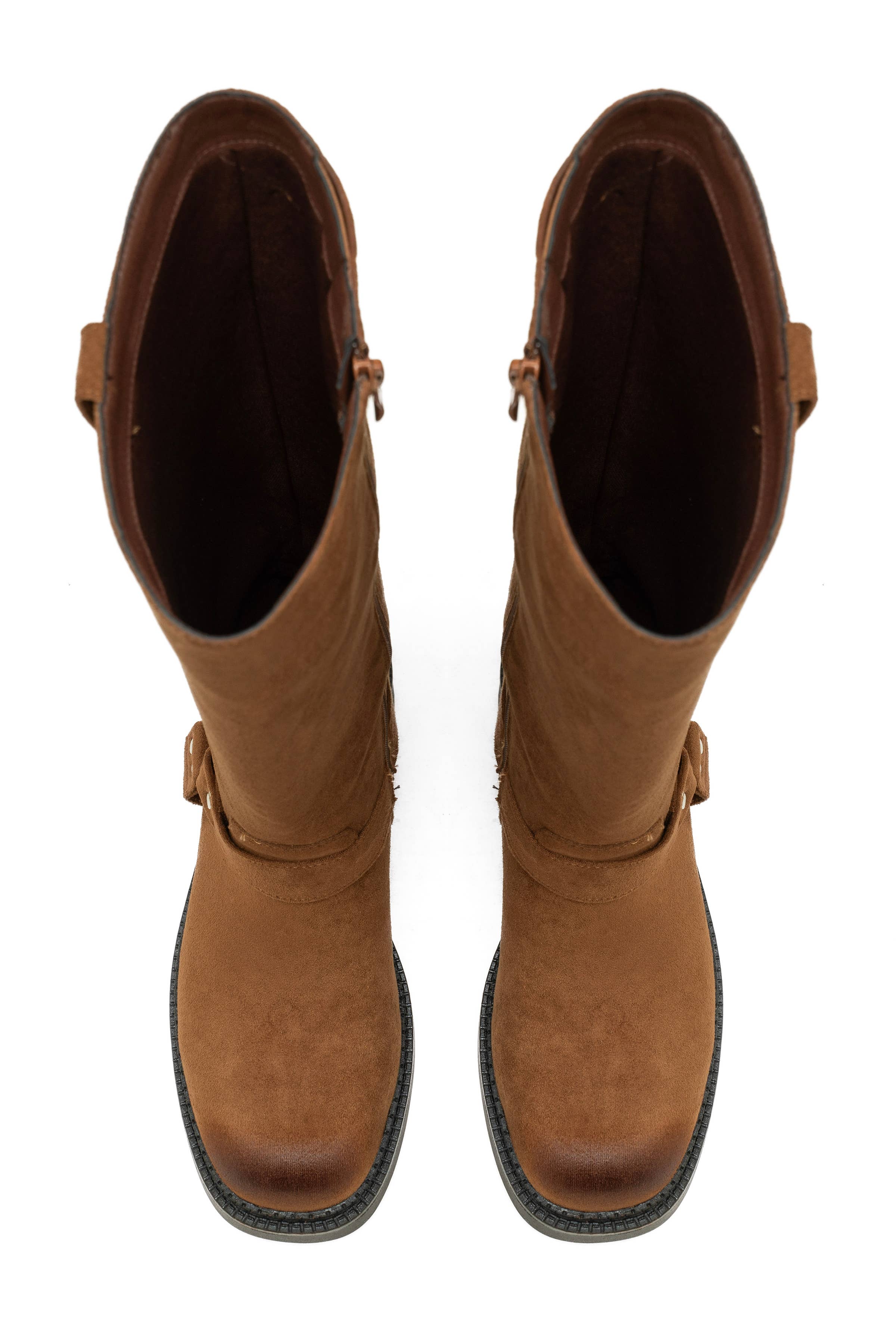 C'M PARIS - Wholesale Boots - Women's - Studded Harness Biker Boot 6835610