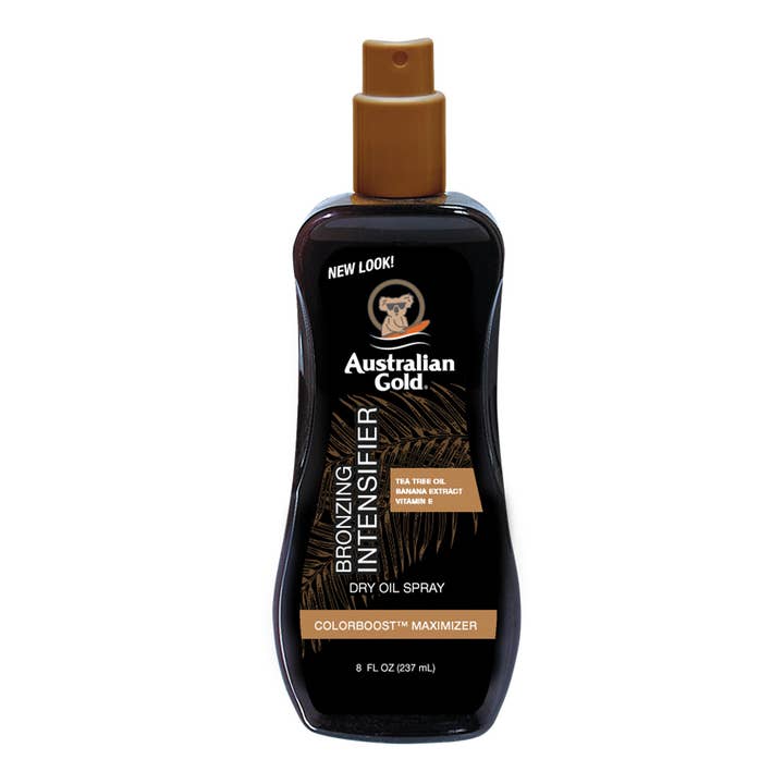FORSTÆRKER TØR OLIESPRAY MED BRONZER 237 ML for engroshandel hos Australian Gold