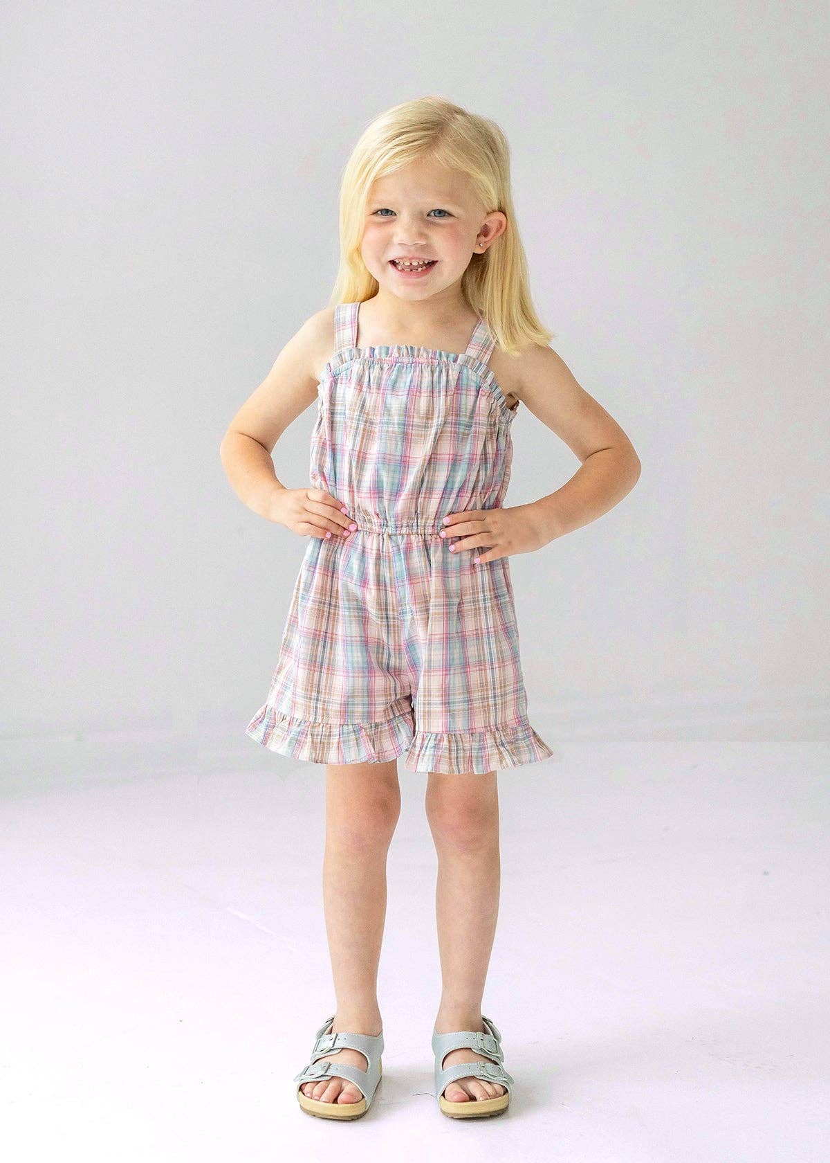 Multi Orchid Farm Baby Romper for wholesale on Faire0