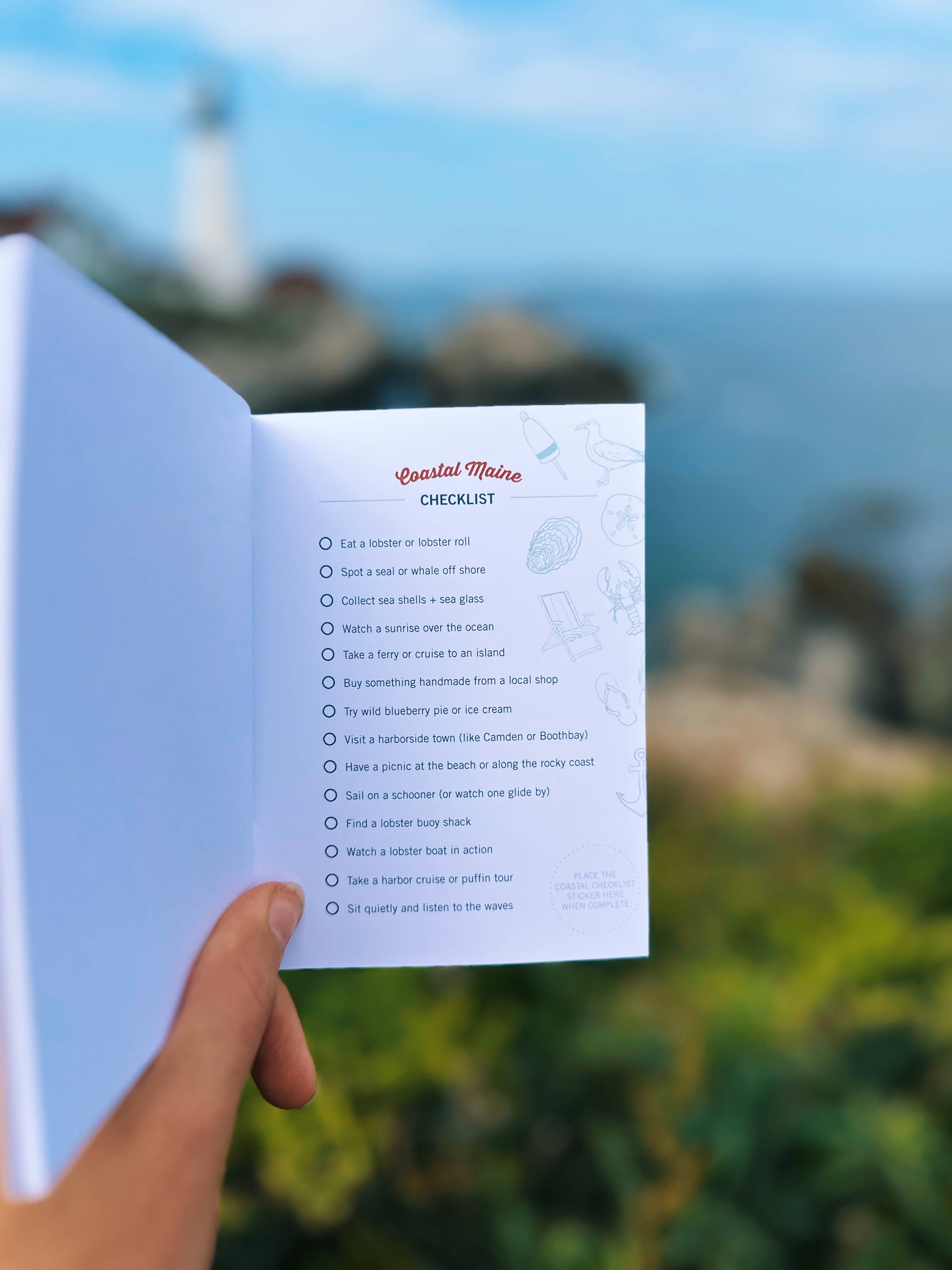 Reclaimed Maine Co. - Wholesale Notebook - Maine Lighthouse Road Trip Book | Travel Guide4