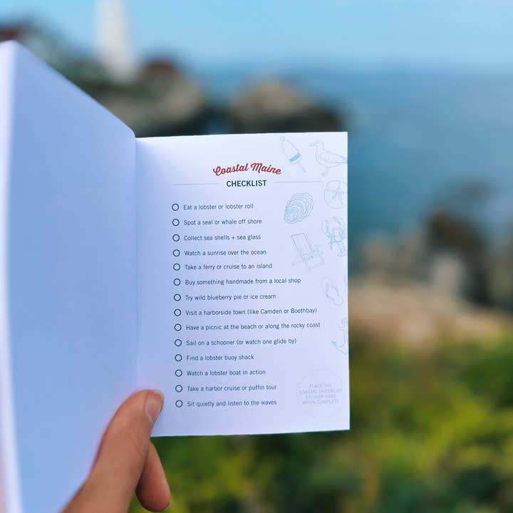 Reclaimed Maine Co. - Wholesale Notebook - Maine Lighthouse Road Trip Book | Travel Guide4