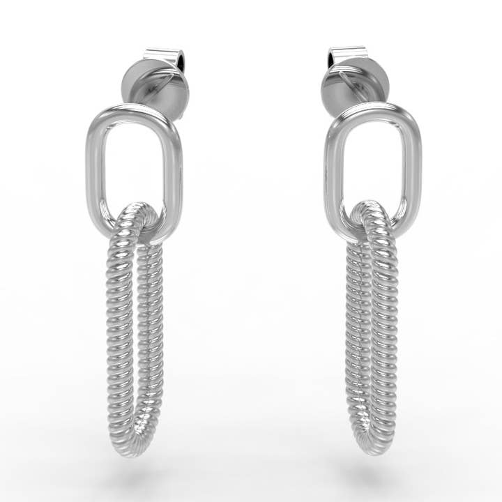 Trägheit Ohrringe aus Sterlingsilber für den Großhandel von NYXA