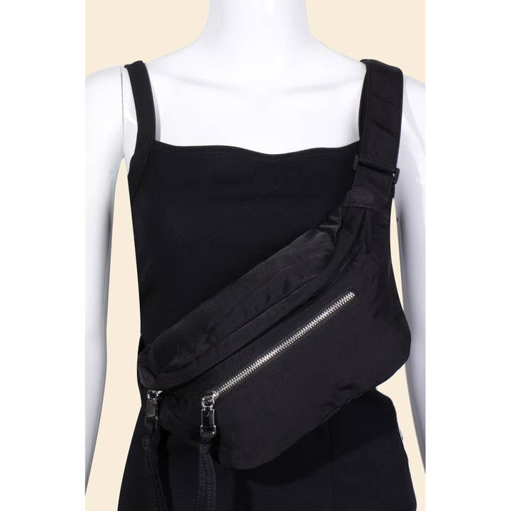 Anarchy Street - Wholesale Belt Bag - Women's - Multi Pocket Nylon Fanny Pack