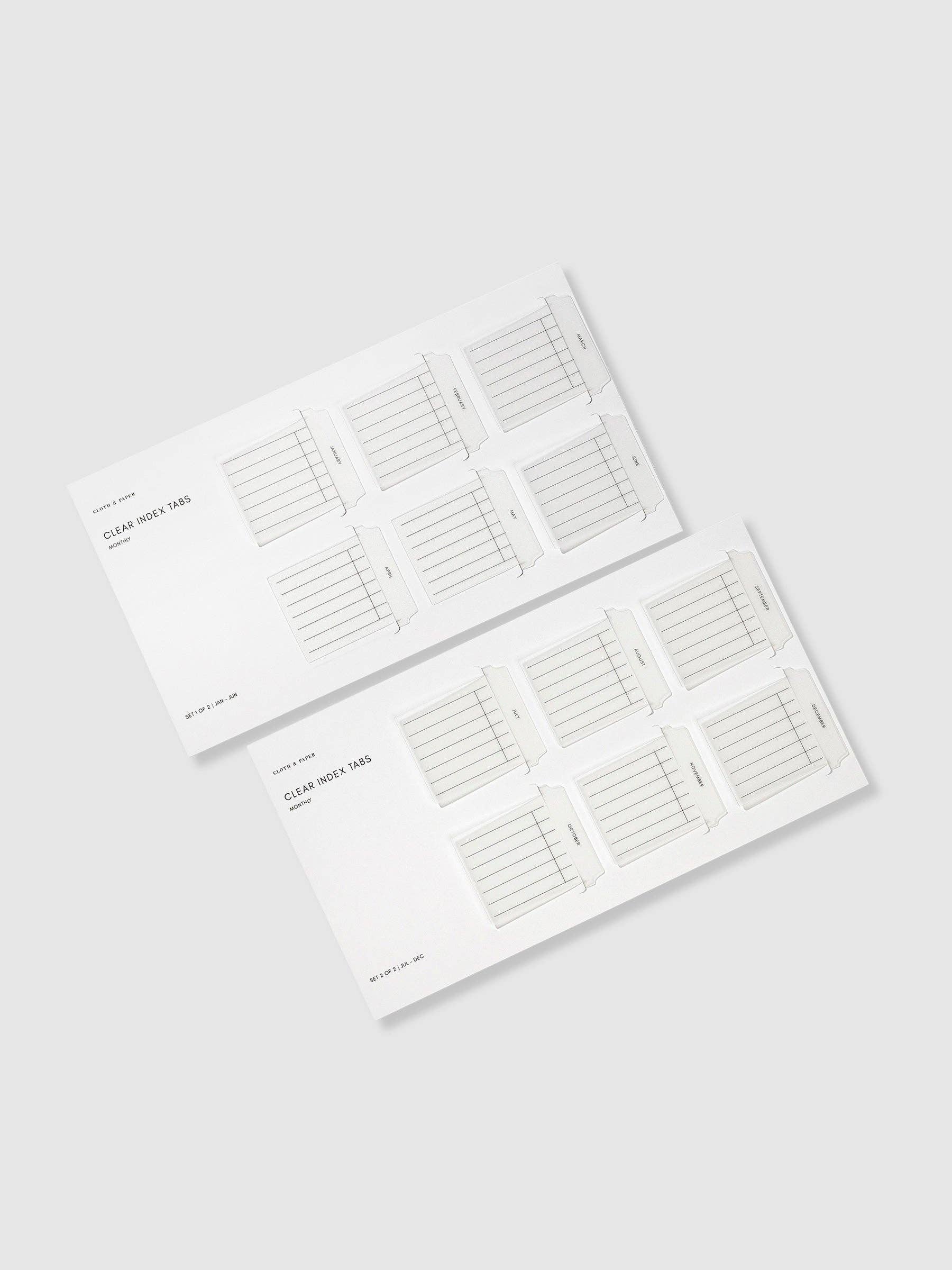 Cloth & Paper - Wholesale Stationery/Notecard Set - Clear Index Tabs7
