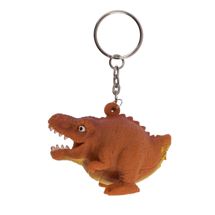 Out of the blue KG – wholesale Keychain – Child – Metal keychain, Squeeze dinosaur,1