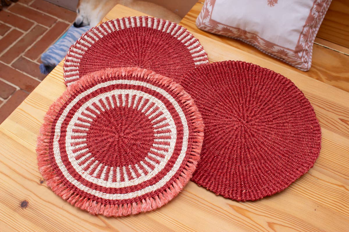 AARVEN – wholesale Placemat – Handwoven Sisal Circle Table mat/Placemat 15