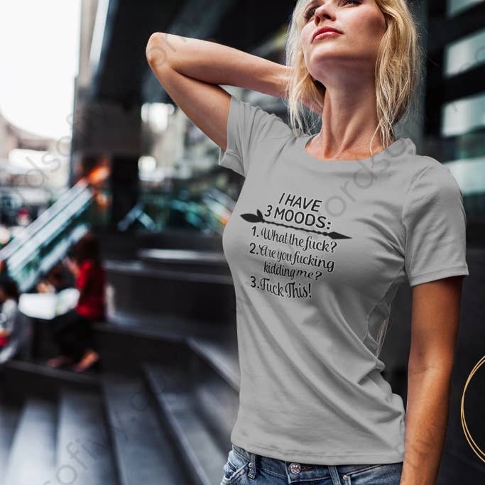 Camiseta para adultos - 3 Moods para venta al por mayor de Words of Ivy