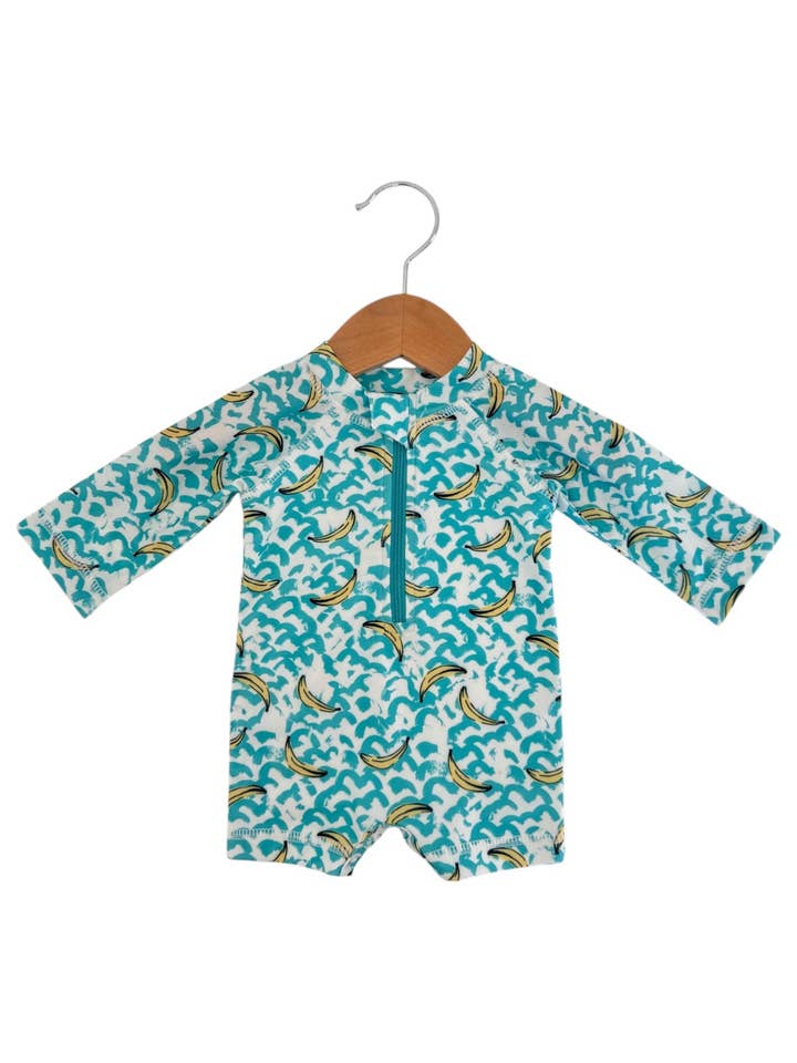 SIIX Collection - Wholesale One Piece Swimsuit - Kids - Bananas / Sonny Rashguard Swimsuit / UPF 50+