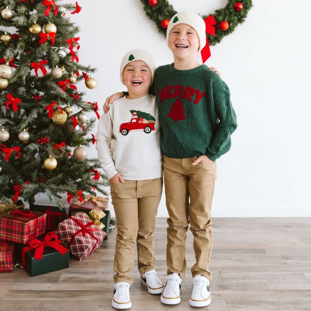 Sweet Wink - Wholesale Knit Sweater - Kids - Merry Patch Christmas Knit Sweater - Boys Clothing - Holiday3