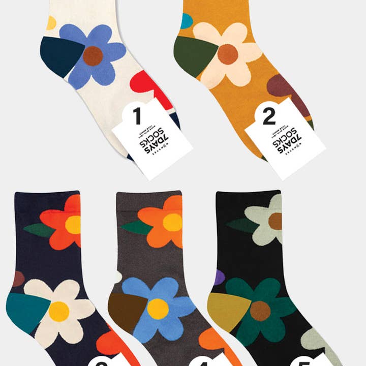 Women's Crew Great Flower Socks and other Purchase Wholesale calze divertenti. Free Returns & Net 60 Terms on Faire trending on Faire.