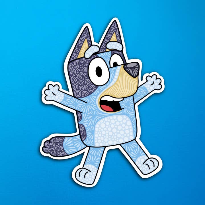Bluey Sticker (WATERPROOF) Â for wholesale by Zenspire Designs