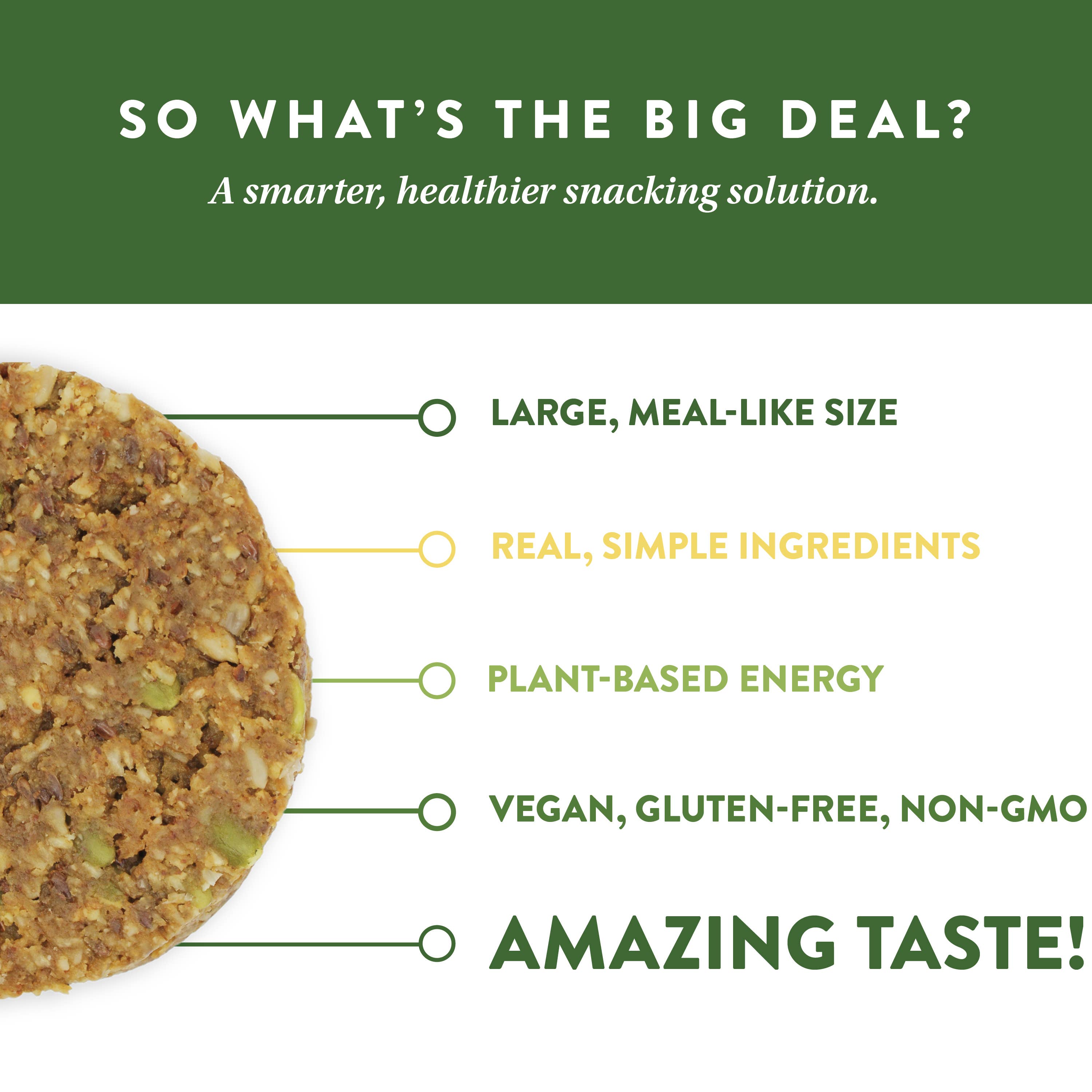 Protein Puck - Wholesale Snack Bar - Good Vibes (Coconut, Almond, Sunflower) (16 - 3.25oz Bars)11