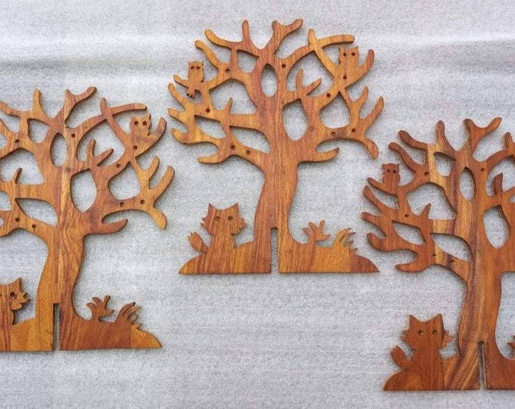 WOODEN TIES & GIFTS - Wholesale Jewelry Stand & Display - Handmade Wooden Jewellery Tree9