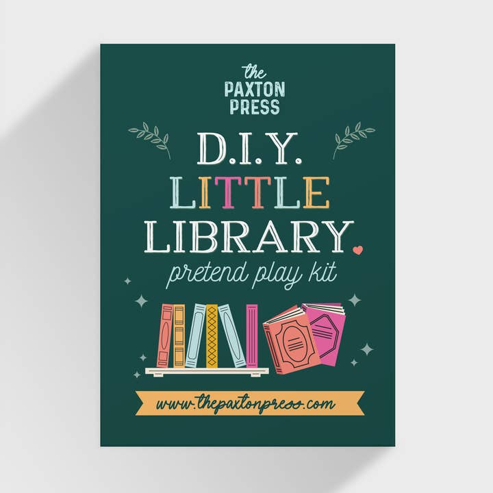Library Pretend Play Kit – Kids Screen-Free Imaginative Play for wholesale by The Paxton Press - Screen-Free Paper Goods for Kids