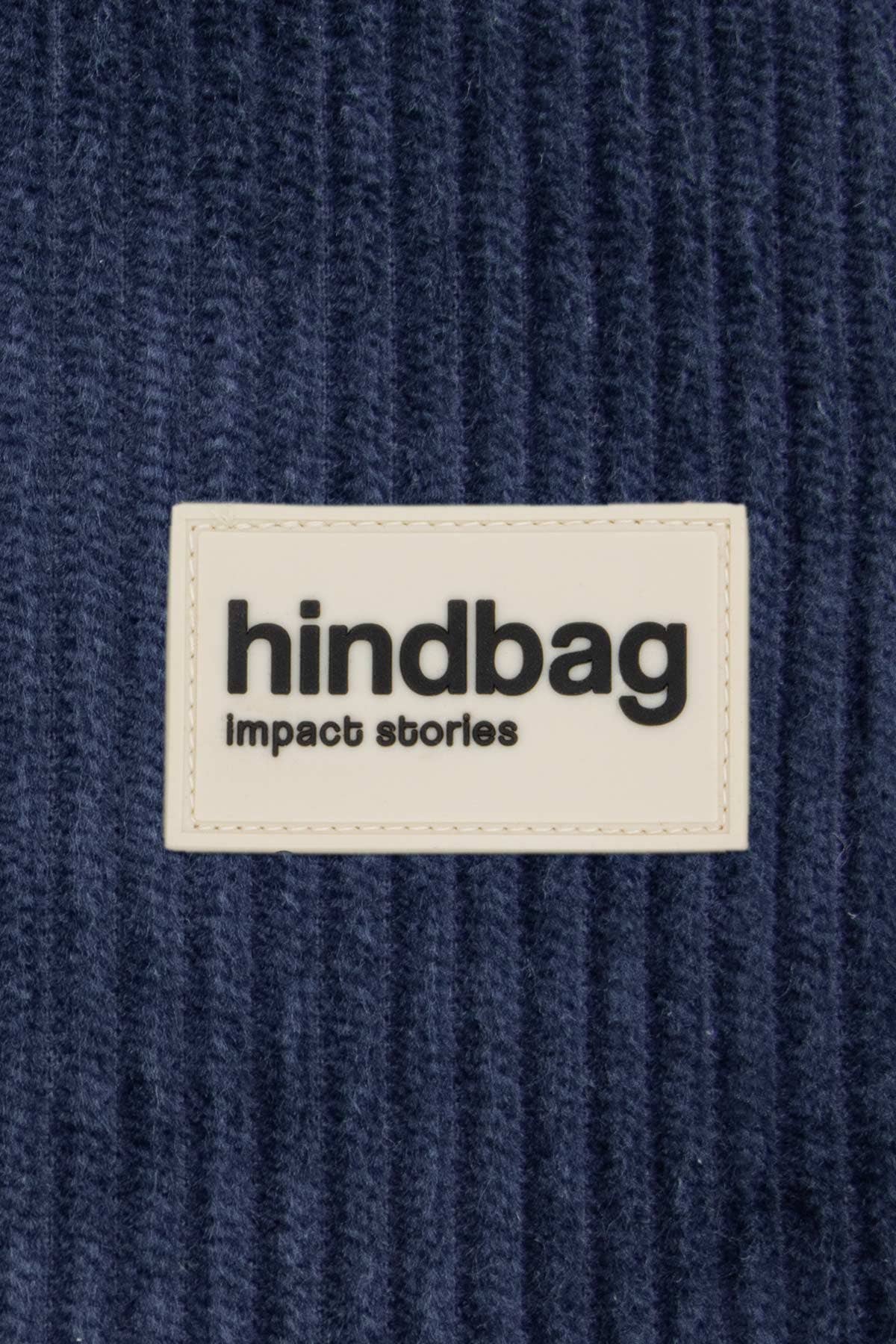 Hindbag – wholesale Weekender bag – women's – Simon Navy Velvet Duffel Bag2