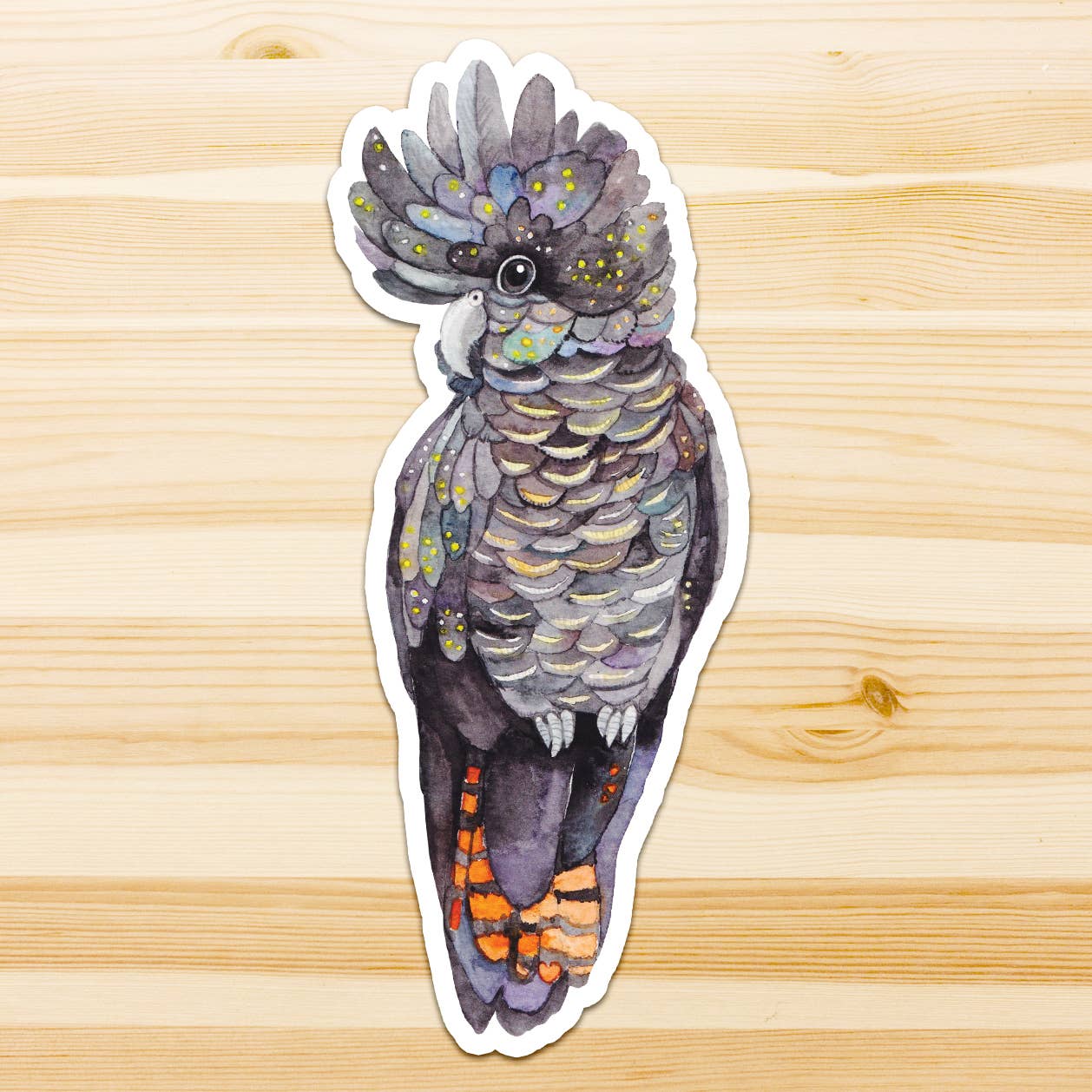 Watercolour By Cat - Vendita all'ingrosso Adesivo - Adesivo in vinile con grande uccello australiano33