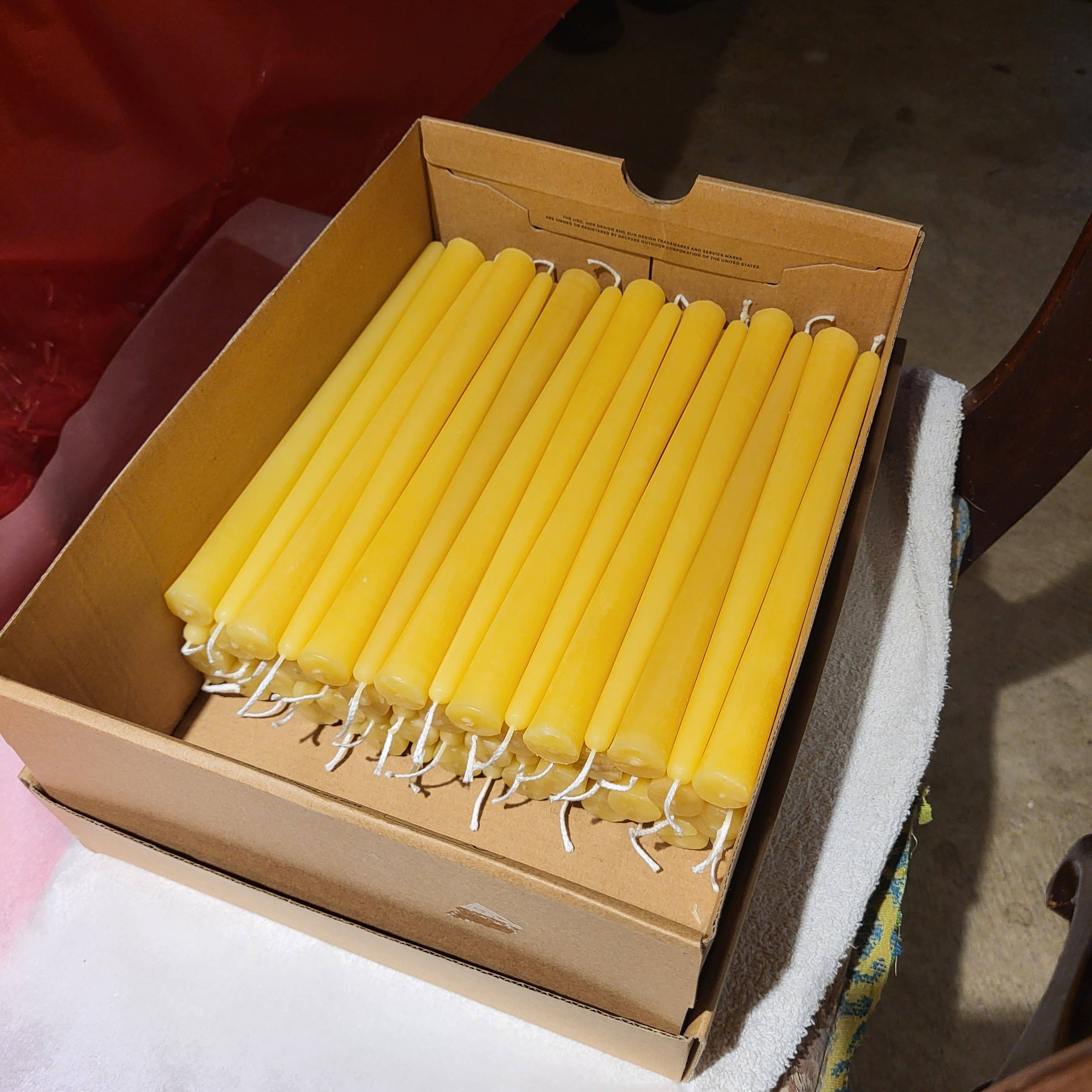 Different Branches - Wholesale Tapered Candle/Candlestick - Handmade single 9 in pure beeswax candle stick - NO LABELS5