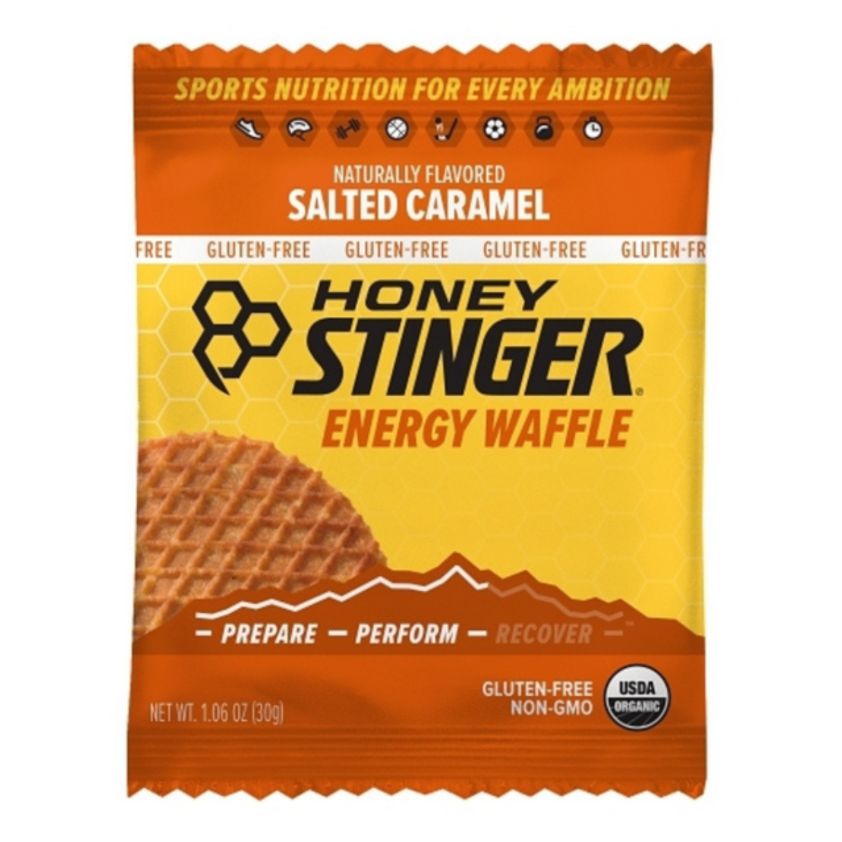I Got Your Candy - Wholesale Snack Bar - Honey Stinger Salted Caramel Energy Waffles - 1.06oz / 12ct0