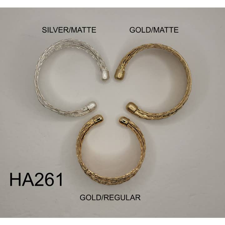 MULTI LAYER WIRE CUFF BRACELET. for wholesale by BETTYOH INC