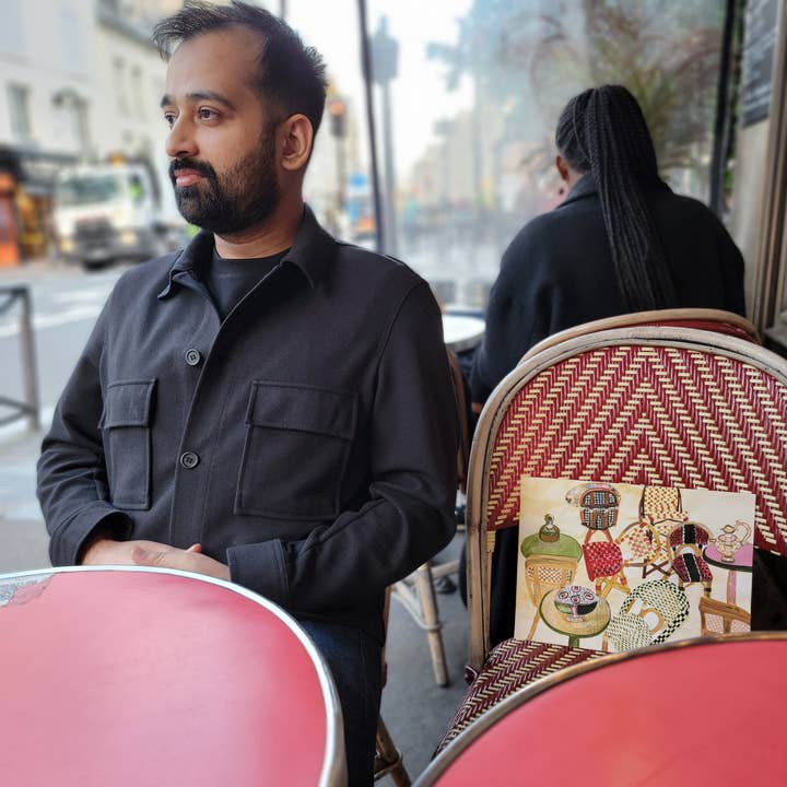 ApoorvaMittalDraws - Wholesale Art Print - Paris Art Print - Vibrant Bistro Chairs3