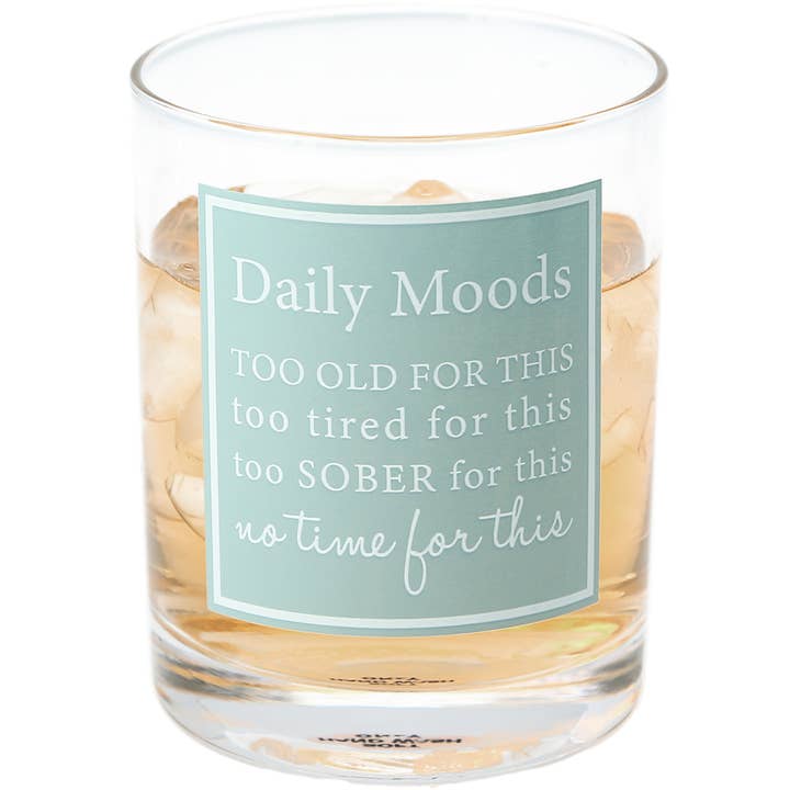 Daily Moods - 11 oz Rocks Glass for wholesale by Pavilion