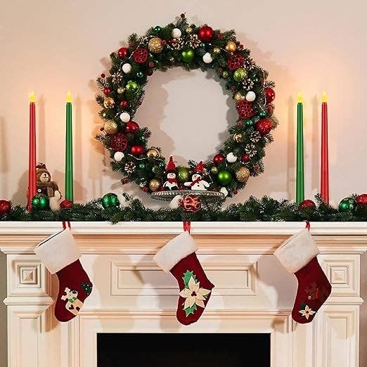 Crover - Wholesale Flameless Candle - 10.8" LED Taper Candles (Assorted Color)2