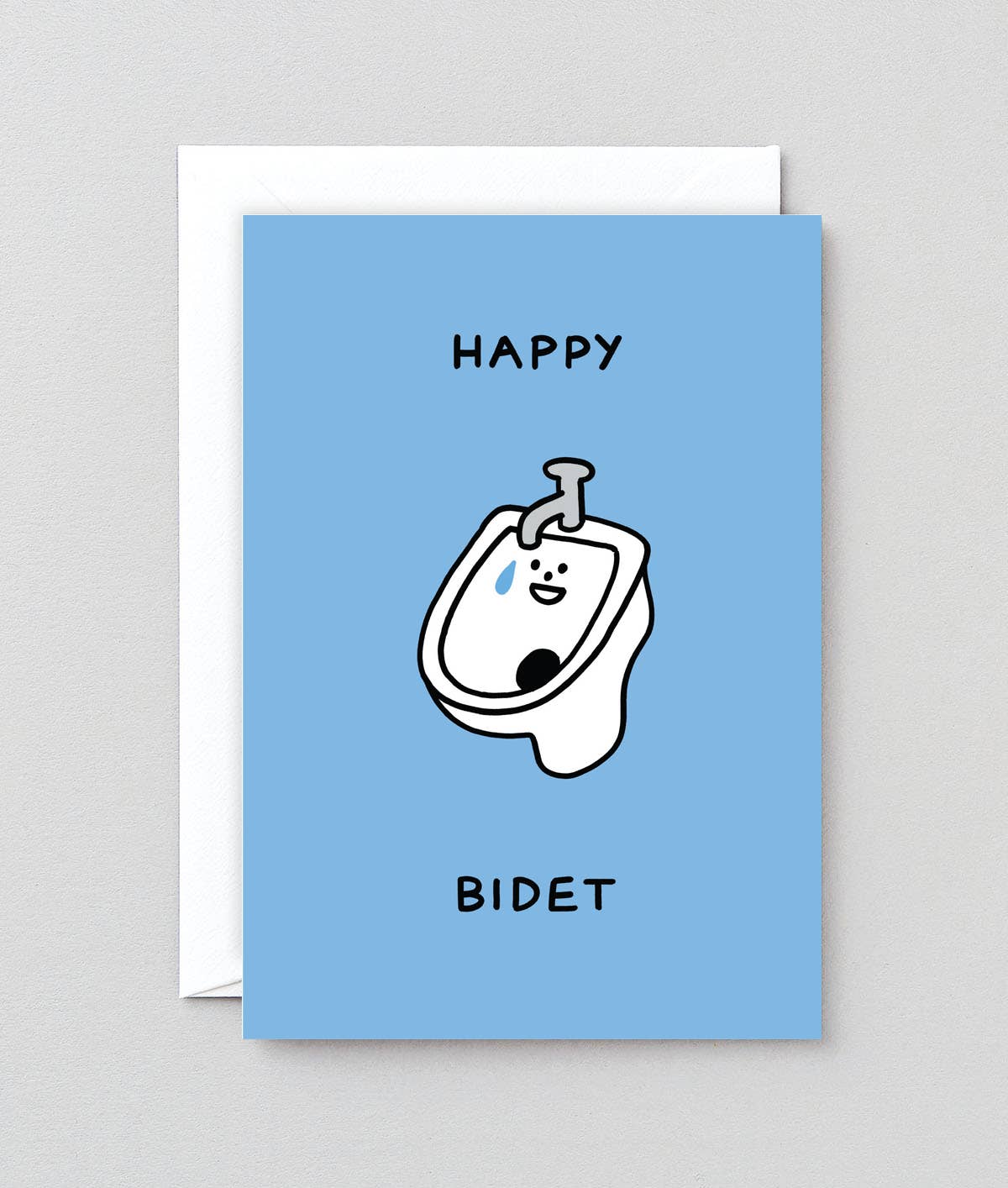 Wrap (US duties paid) - Vente Cartes d'anniversaire - Carte de vœux « Happy Bidet »1