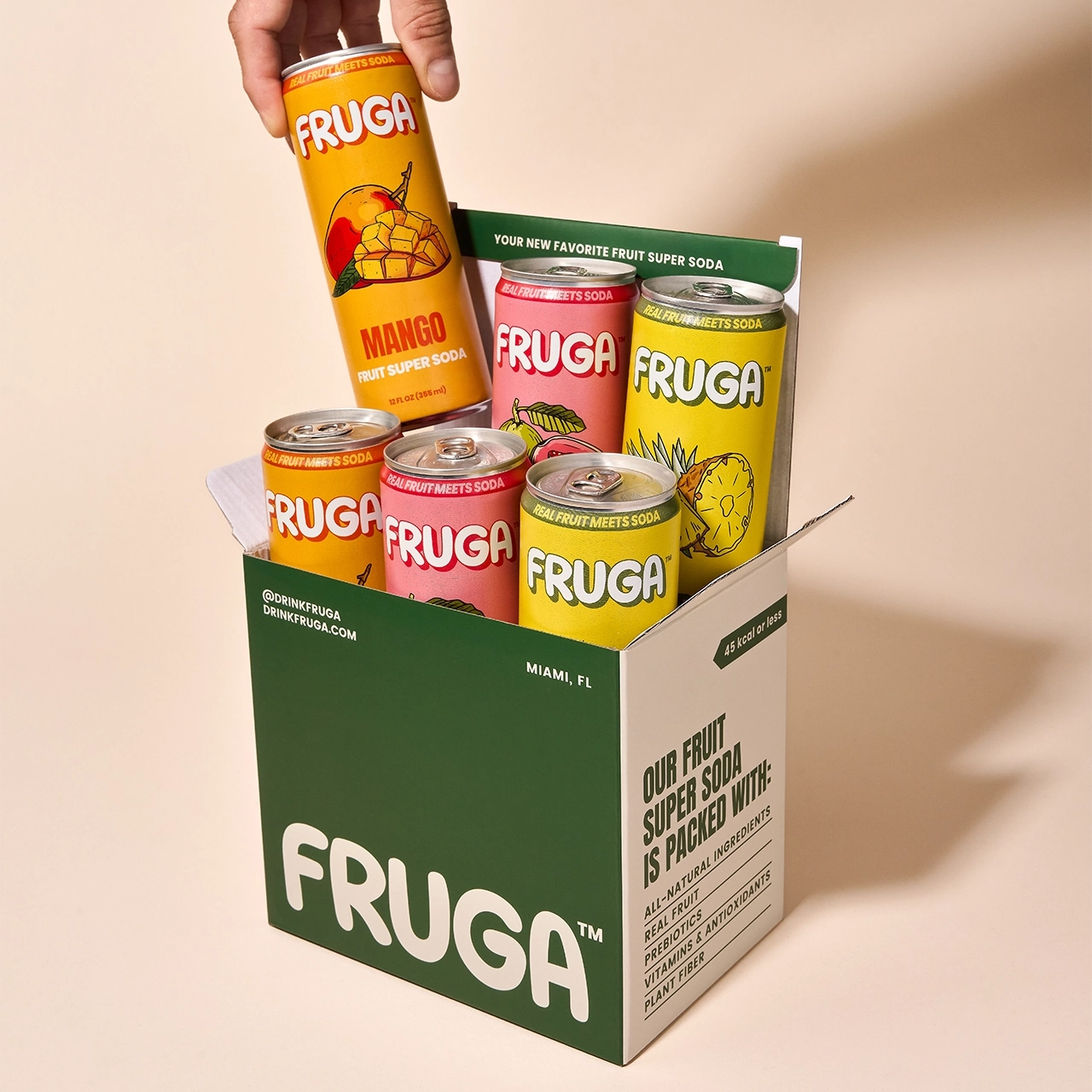 FRUGA Beverage Company - Wholesale Soda/Carbonated Drink - TROPICAL MIX 6-PACK1