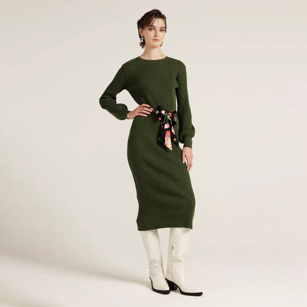 Love, Bonfire the Label - Wholesale Dress - Women's - Green Hills Long Sleeve Knit Dress8