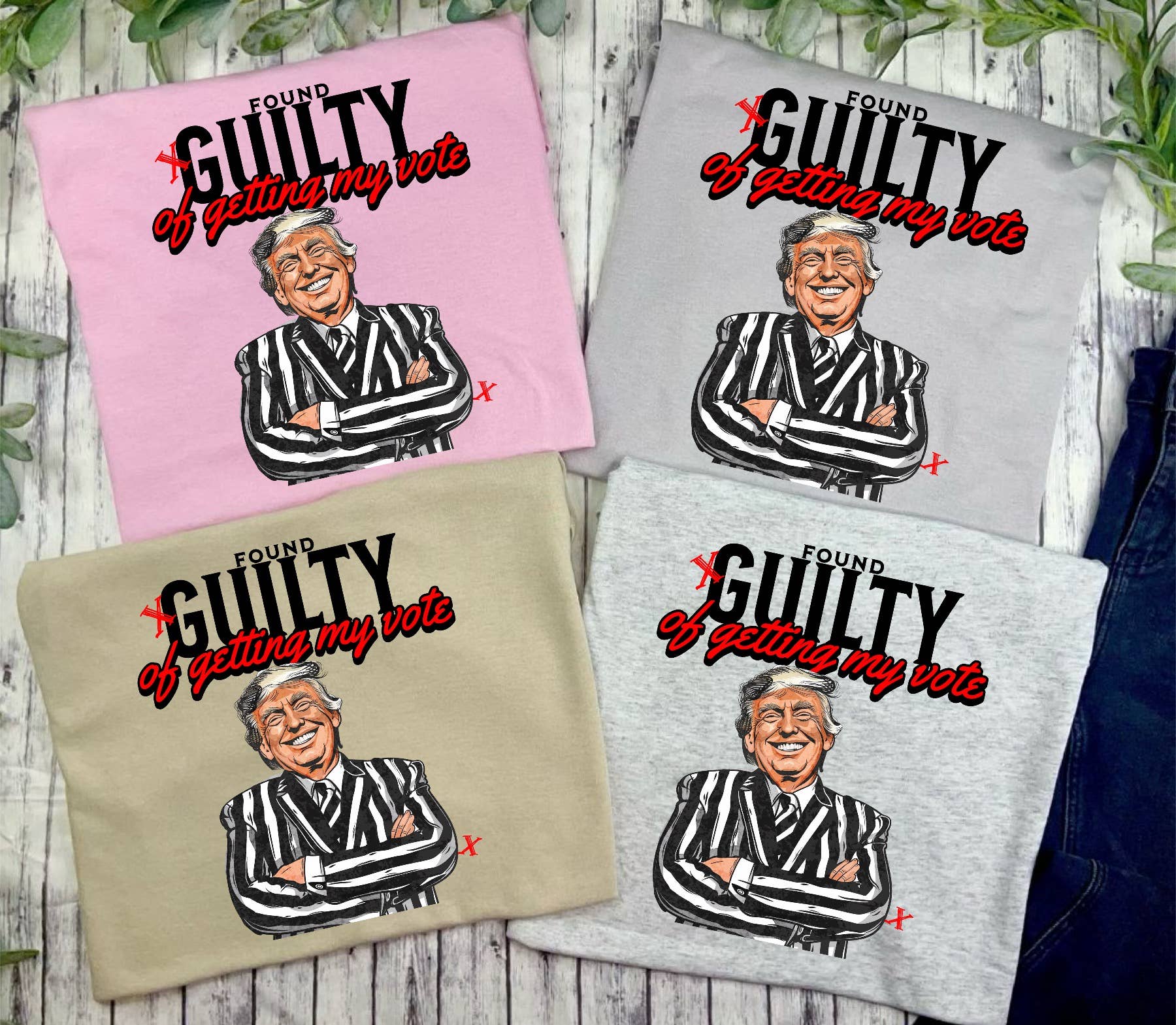 Citrine Daisy - Wholesale Screen Printed T-Shirt - Women's - Trump Found Guilty Of Getting My Vote (T-Shirt)1