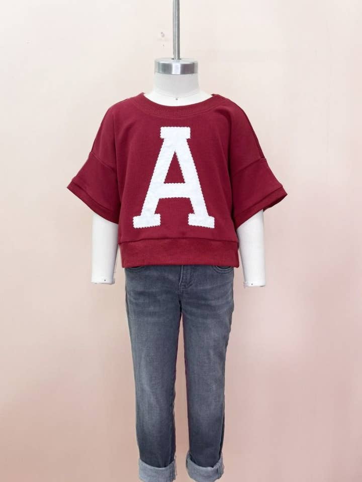 Sudadera extragrande con letras para niños para venta al por mayor de Oddi