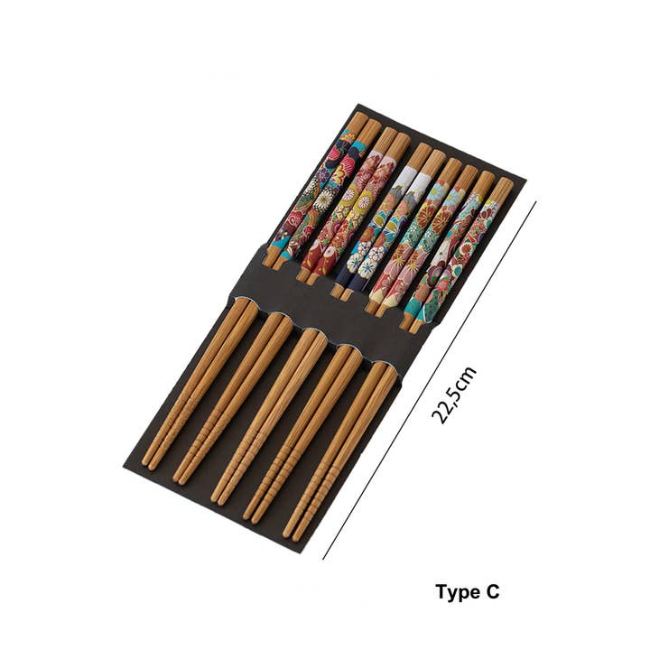 MinoCraft - Wholesale Assorted cutlery set - Natural wood chopsticks2