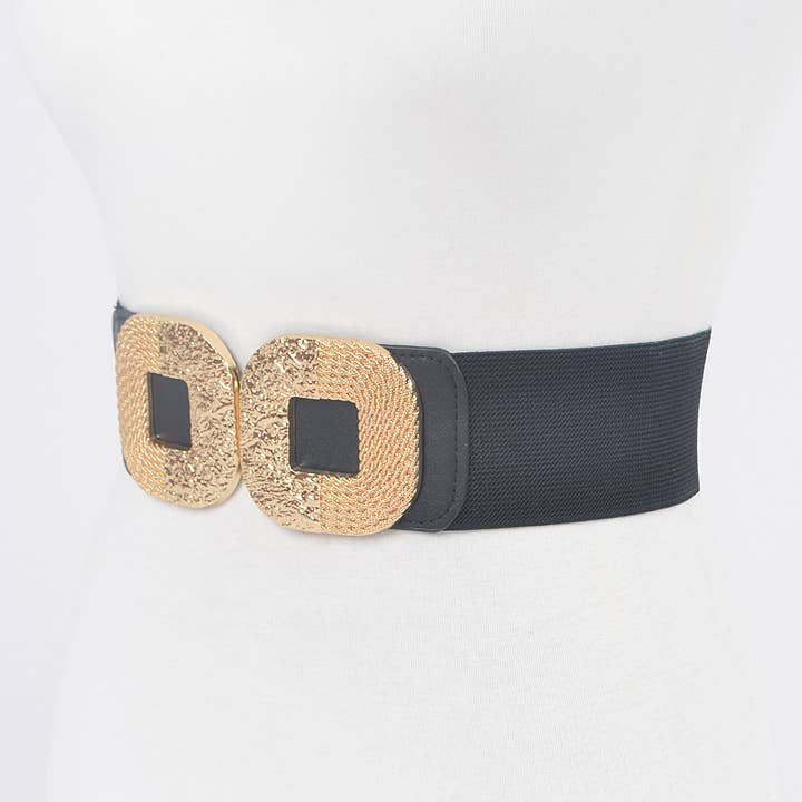 3AM BY H&D ACCESSORIES - Wholesale Riem - Dames - Elastische riem met dubbele gesp4